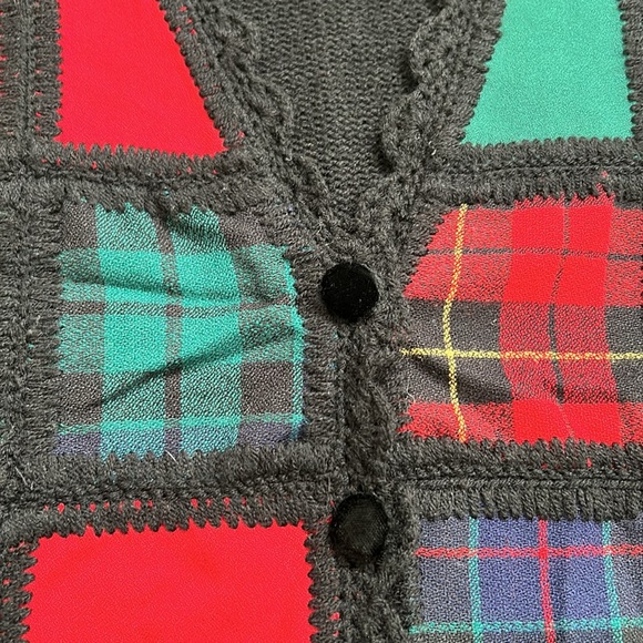 Vintage ugly Christmas sweater vest size large - Picture 3 of 4